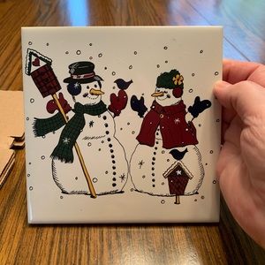 Snowman Trivet. NEW